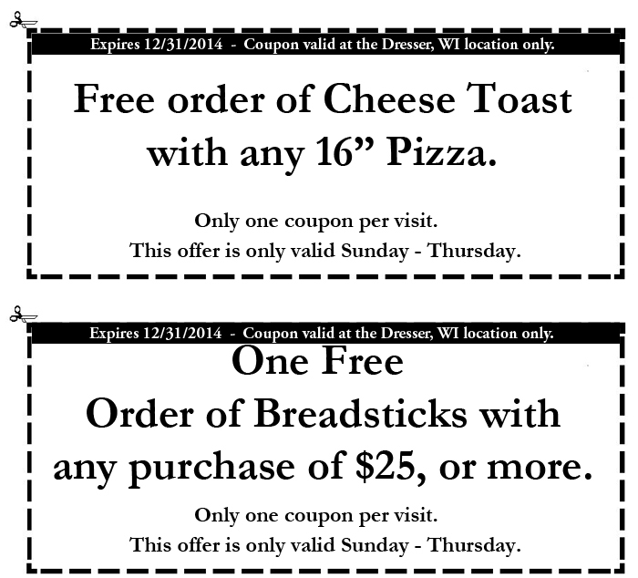 Cheese Toast Coupon