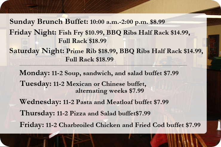 The Village Pizzeria Specials
